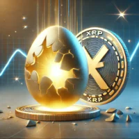 DALL·E 2024-12-06 04.51.41 - A highly detailed, creative animation-style illustration focusing on a single egg transforming into an XRP coin. The egg begins to crack, revealing a