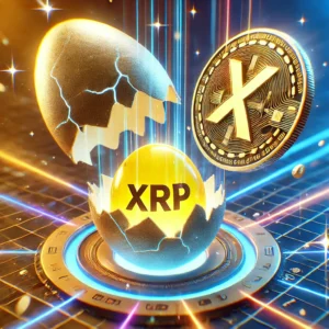 DALL·E 2024-12-06 04.52.01 - A highly detailed, creative animation-style illustration of a single egg transforming into an XRP coin. The egg starts with cracks, revealing a golden